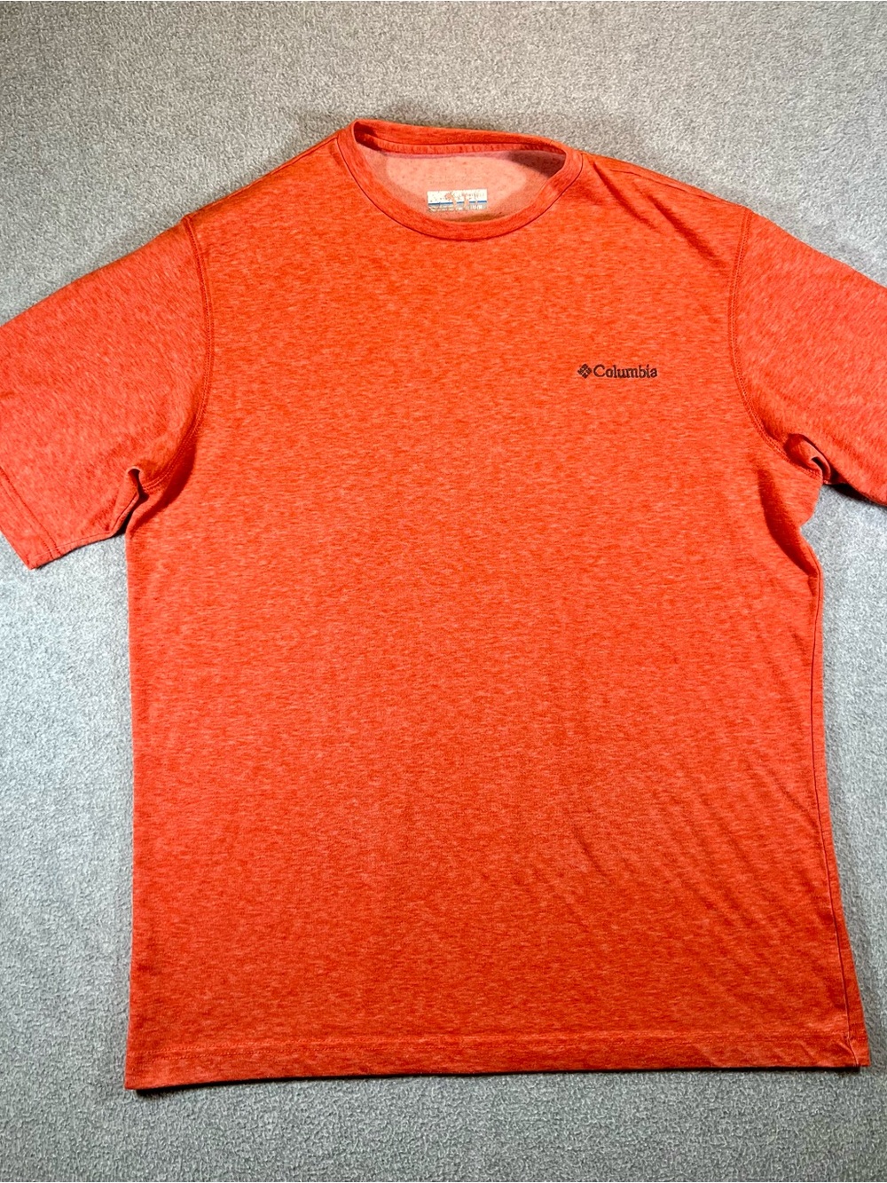 Columbia Men’s Short Sleeve Tee — Heather Orange